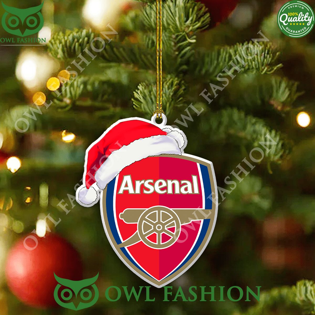 Arsenal Logo 2-Side Printed Ornament