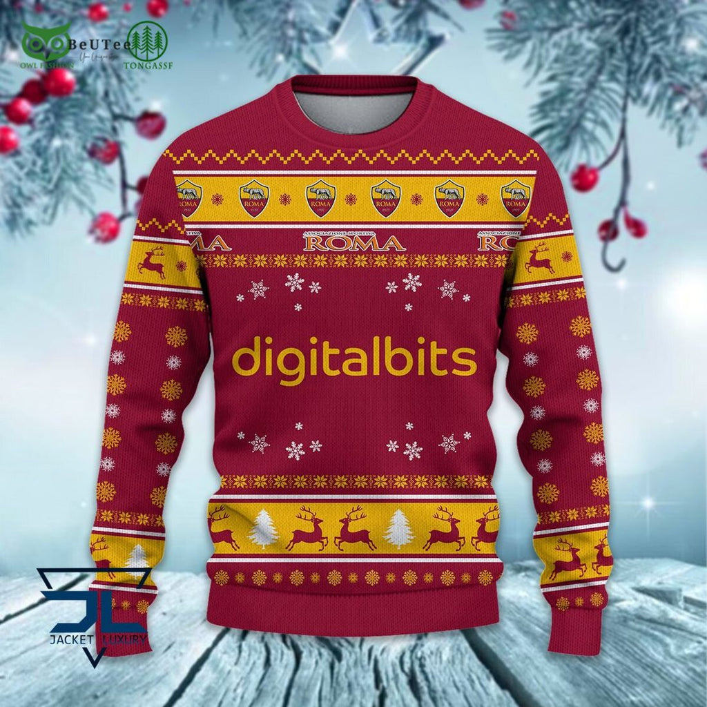 AS Roma Football Lega Serie A Ugly Sweater