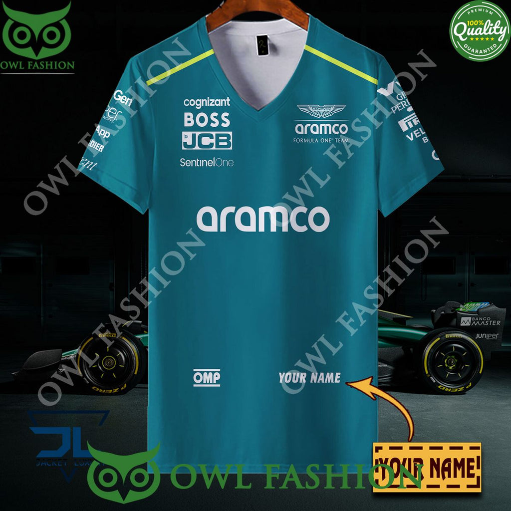 Aston Martin Cognizant British F1 Team 2024 Custom Name Hoodie Shirt