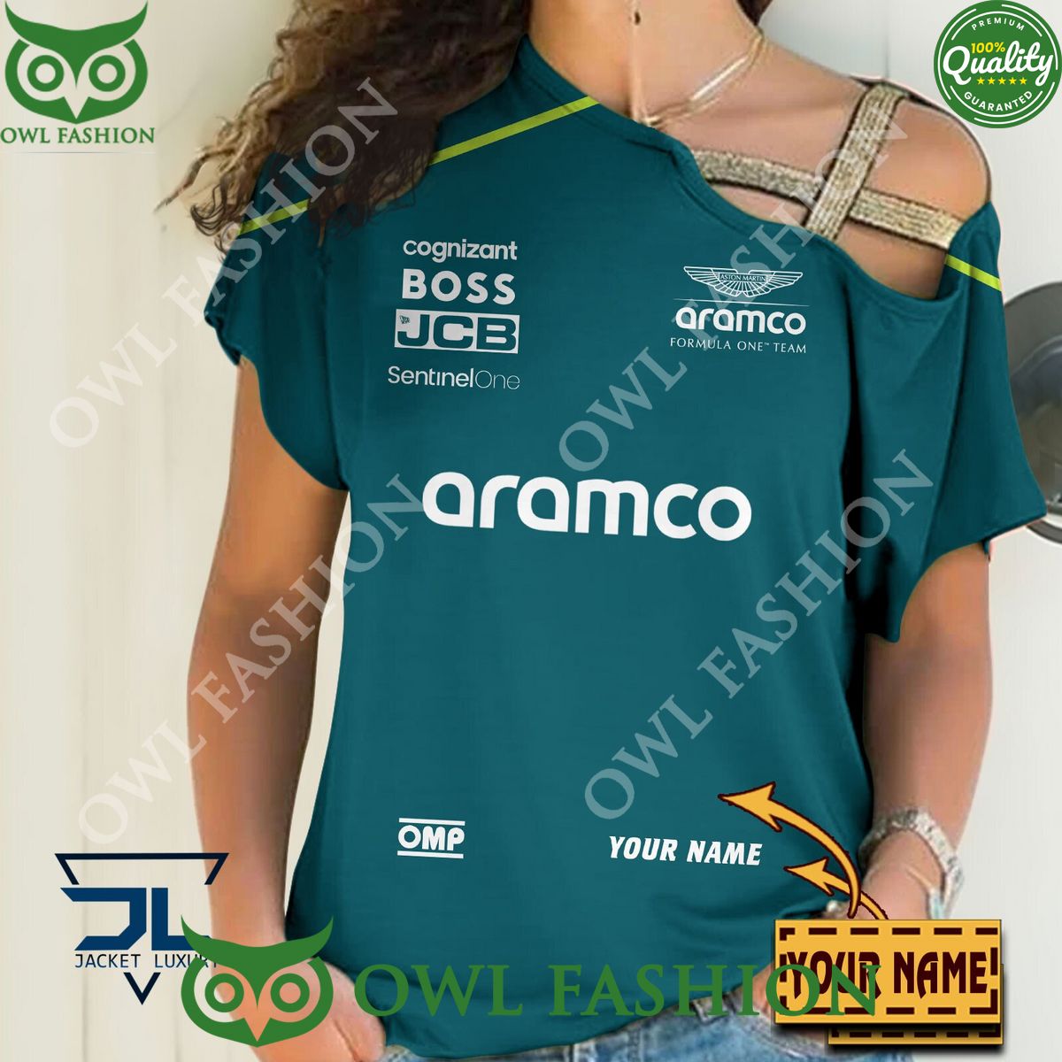 Aston Martin Cognizant British F1 Team 2024 Custom Name Hoodie Shirt