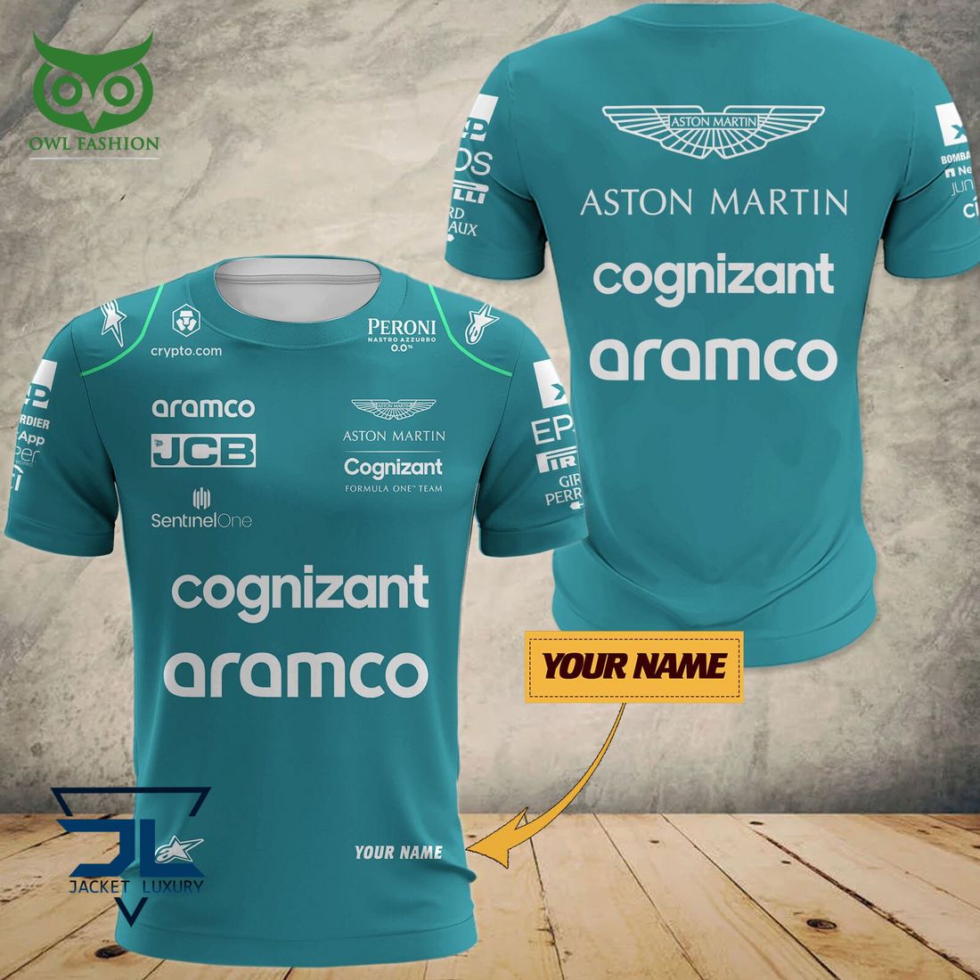 Aston Martin Cognizant F1 Team 3D Printed Shirt