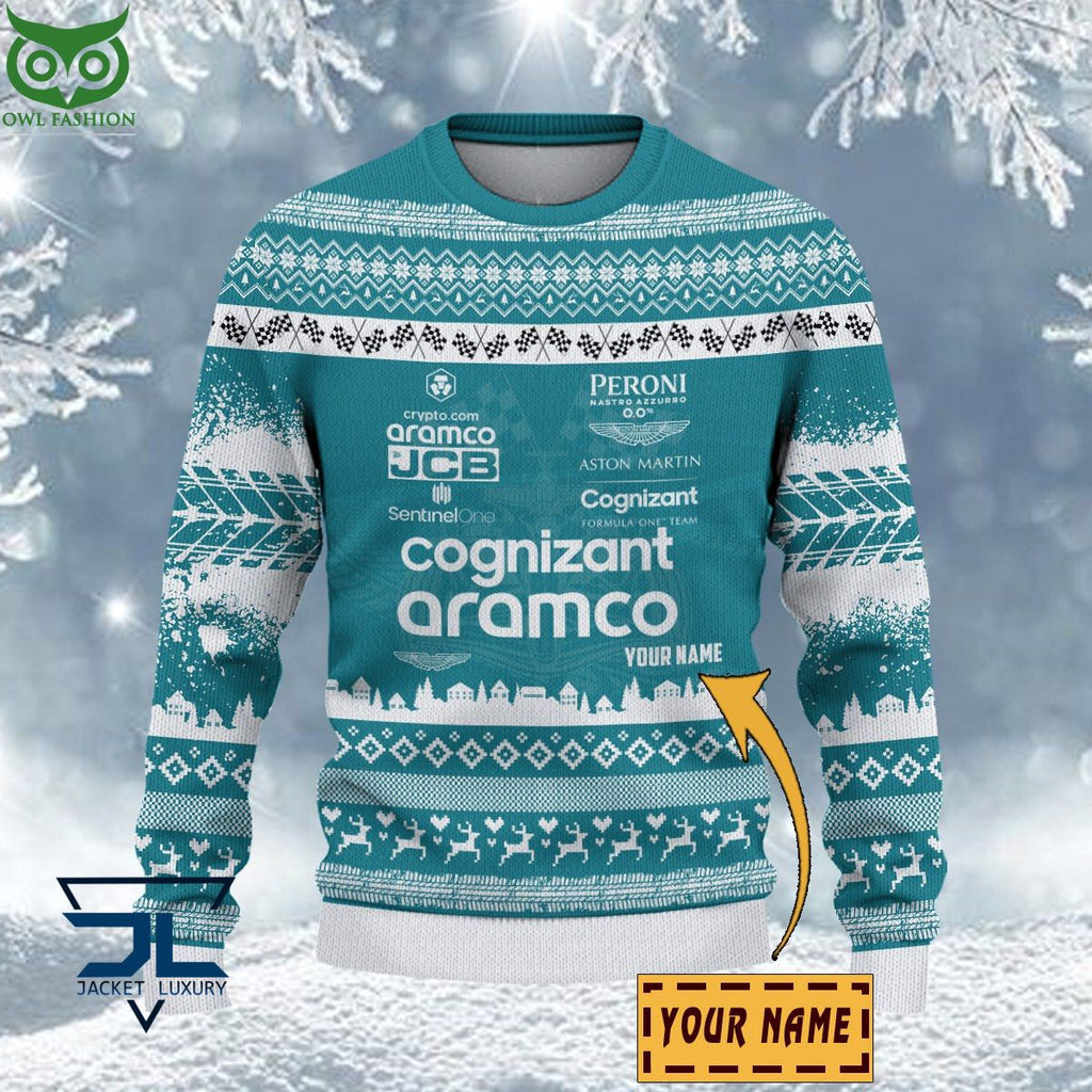 Aston Martin Cognizant F1 Team Customized Ugly Sweater