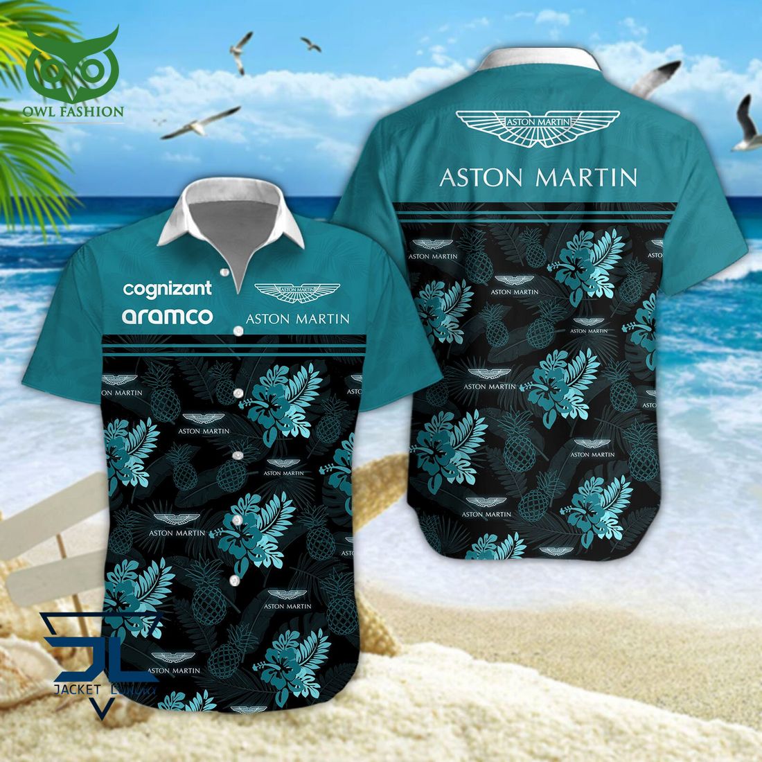 Aston Martin Cognizant F1 Team F1 Hot Hawaiian Shirt