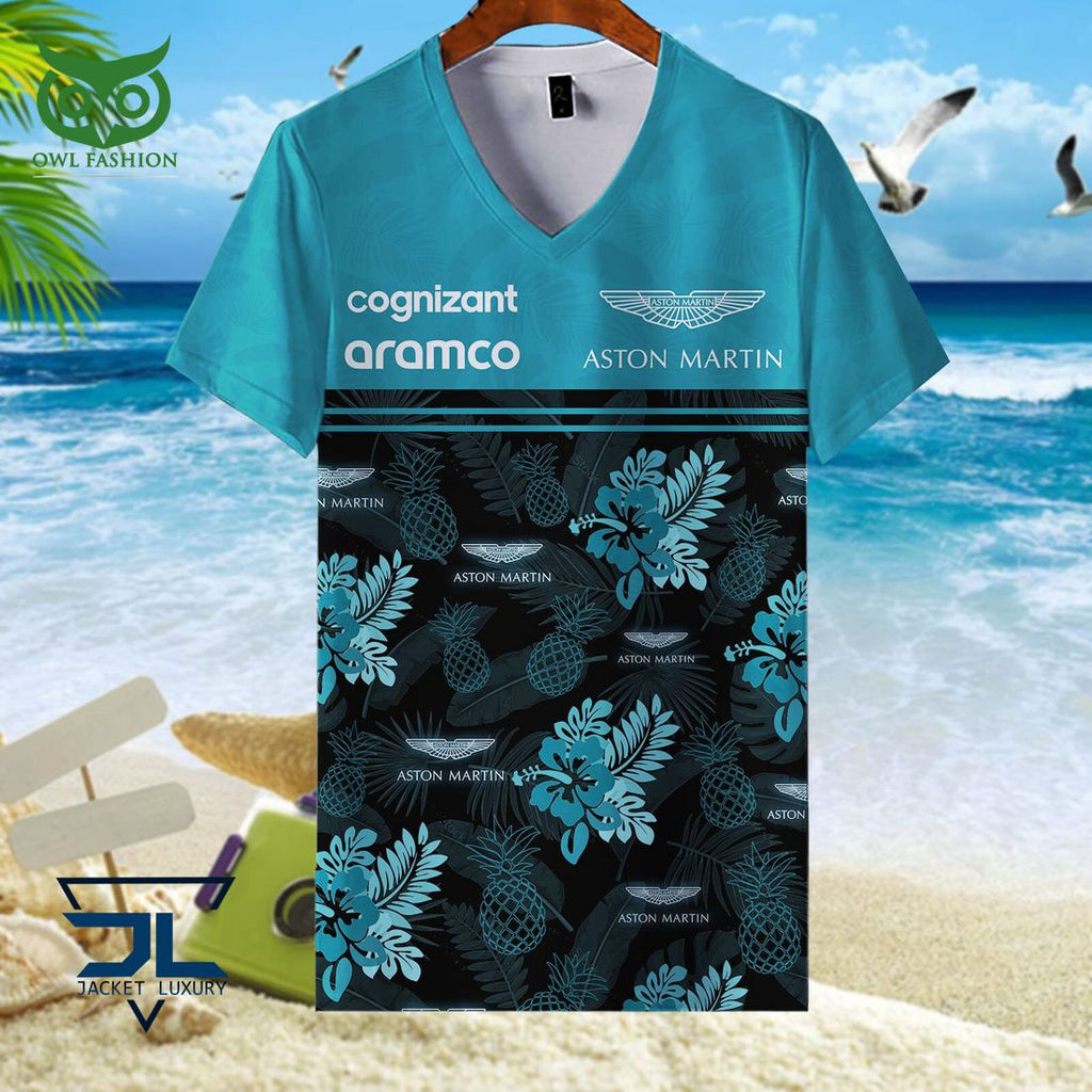Aston Martin Cognizant F1 Team F1 Hot Hawaiian Shirt