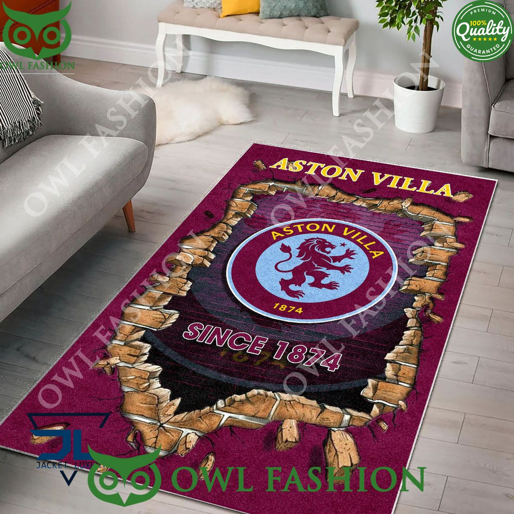 Aston Villa F.C 1868 Premier League Living Room Carpet