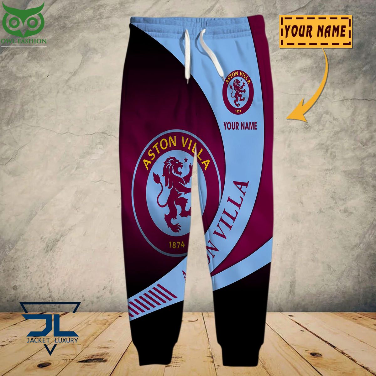 Aston Villa F.C Premier League 2023 Customized 3D Polo Tshirt