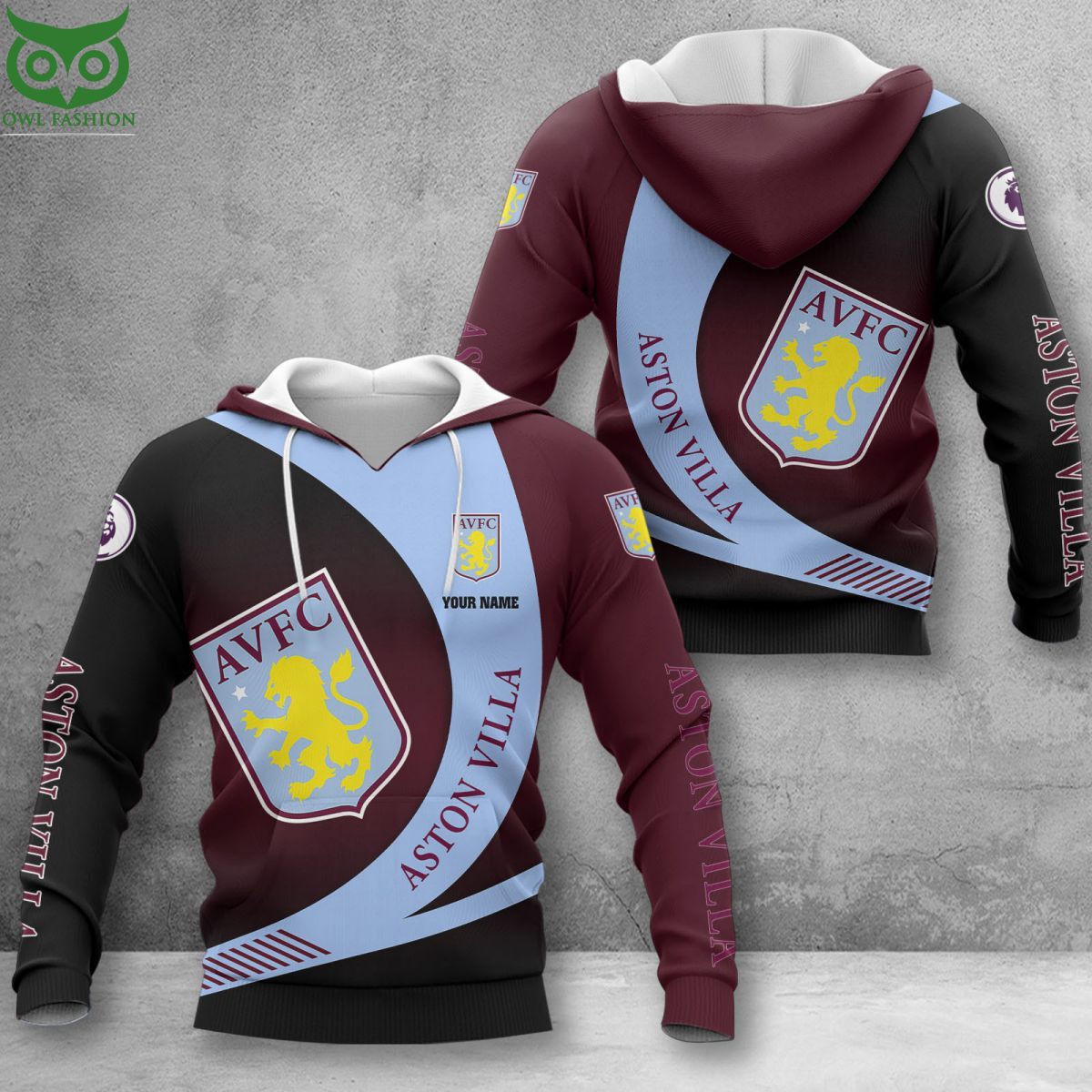 Aston Villa F.C Premier League Hoodie T-shirt Sweatshirt