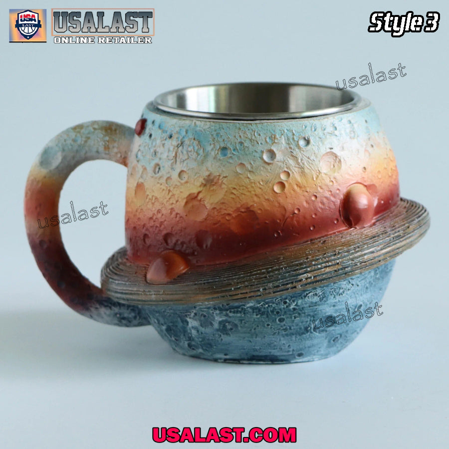 Astronomer Earth Moon Saturn Sun Shaped Planet Coffee Mug