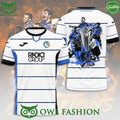 Atalanta BC UEFA Europa League Champion Radia Group 3D white t shirt