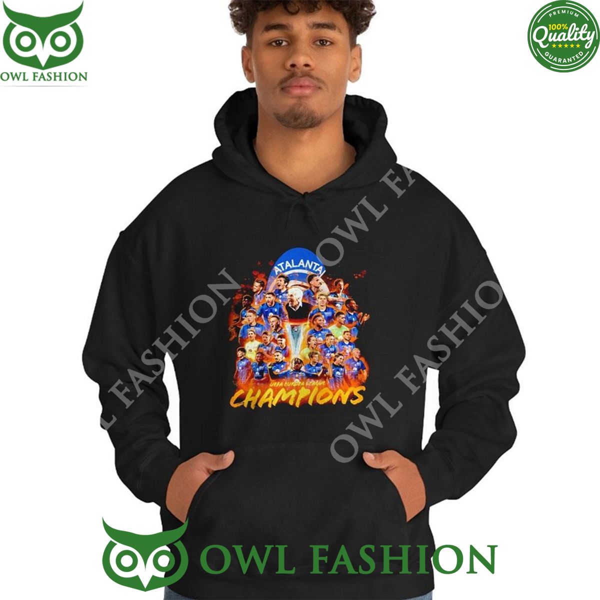 Atalanta Football Club Uefa Europa League Champions 2024 Hoodie Tshirt