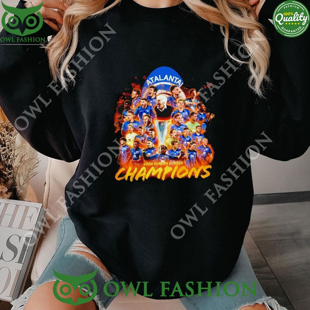 Atalanta Football Club Uefa Europa League Champions 2024 Hoodie Tshirt