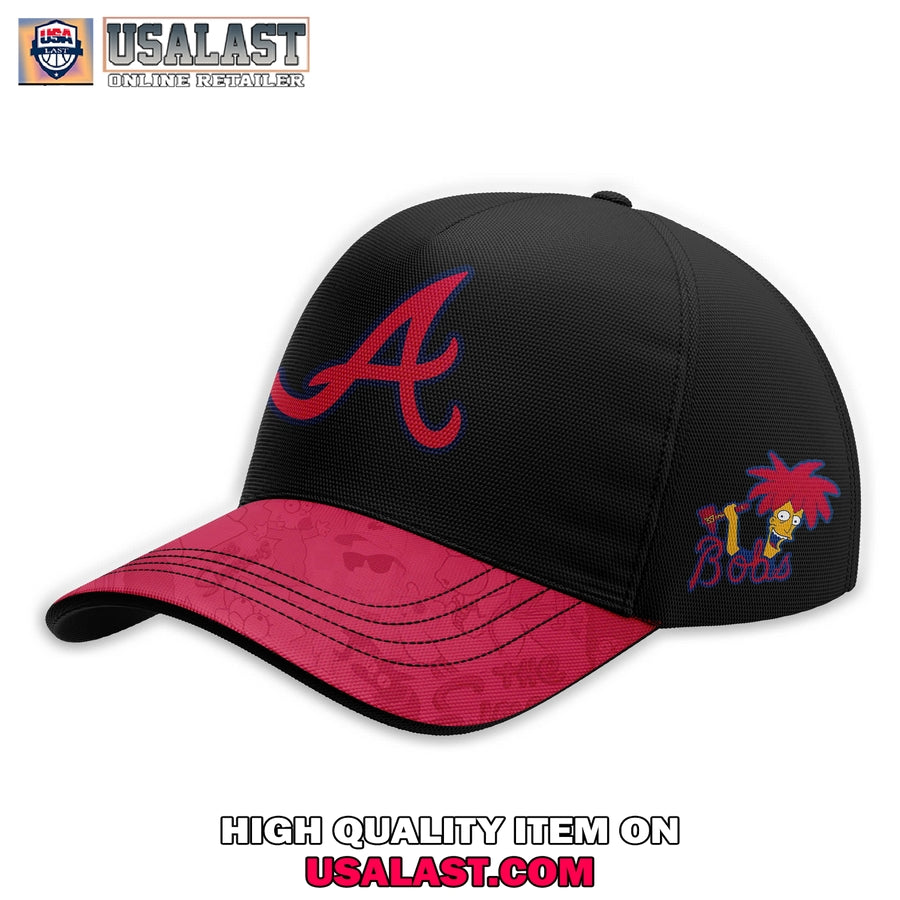 Atlanta Braves Mix The Simpsons Heritage Custom Baseball Jersey