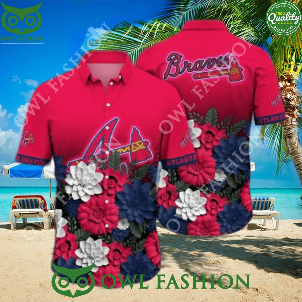 Atlanta Braves MLB Flower Beach Vibe Premium Hawaiian Shirt