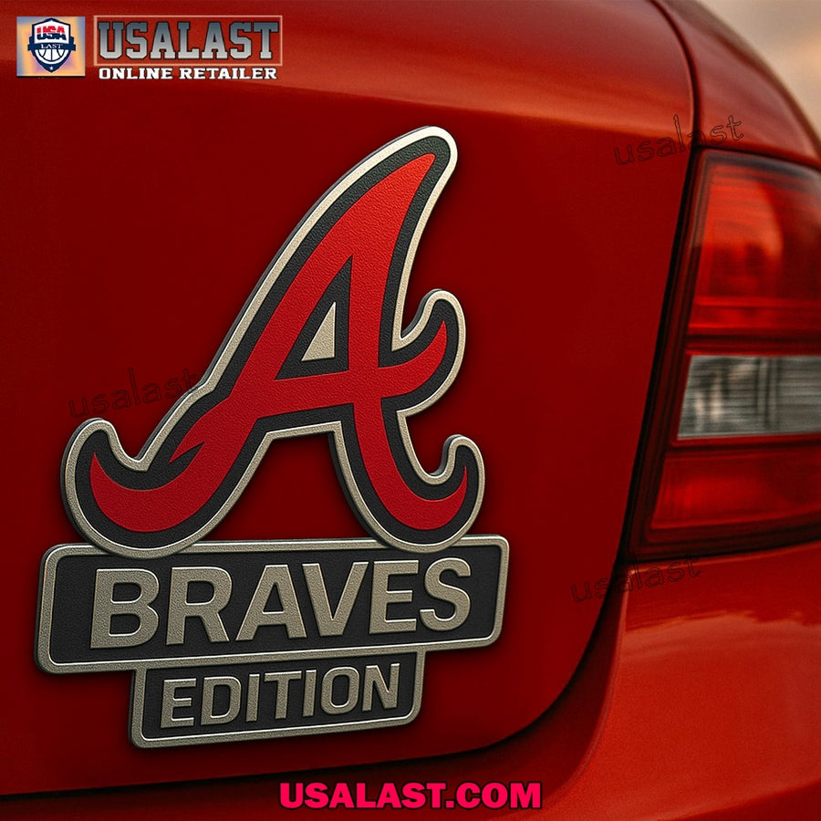 Atlanta Braves Premium Car Emblem Custom 3D Badge