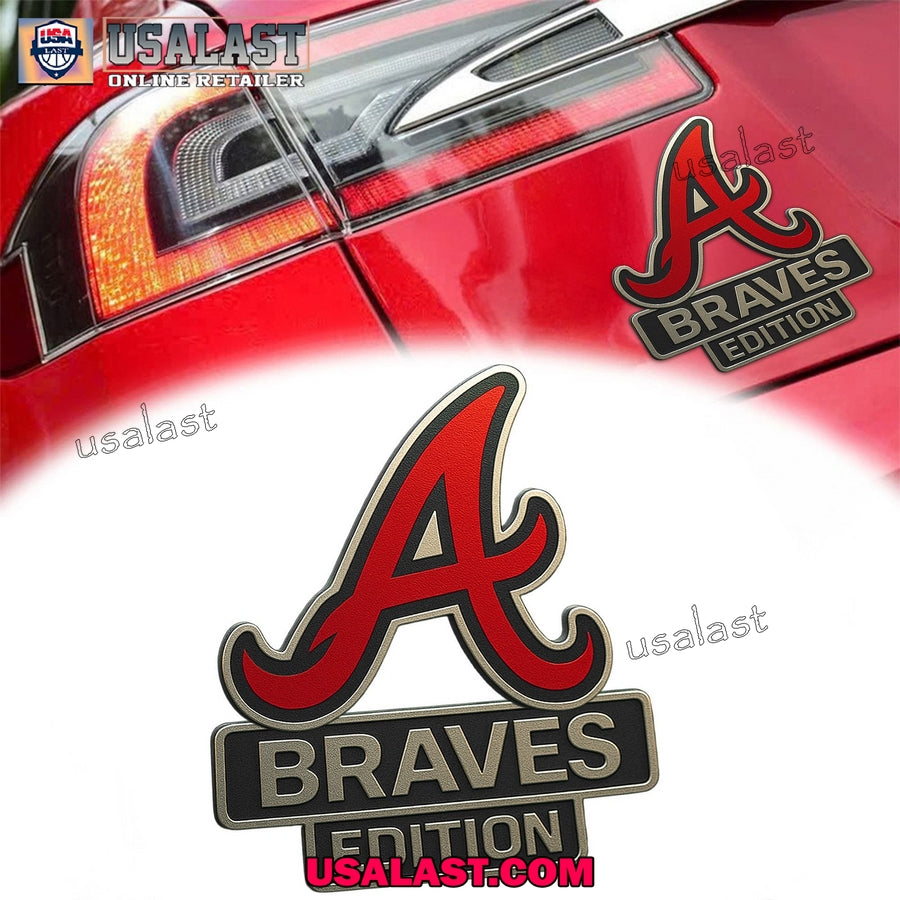 Atlanta Braves Premium Car Emblem Custom 3D Badge