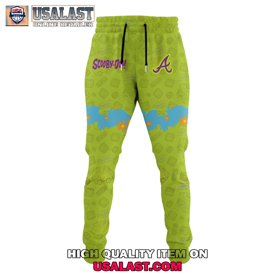 Atlanta Braves Scooby Doo Night 3D Hoodie Set