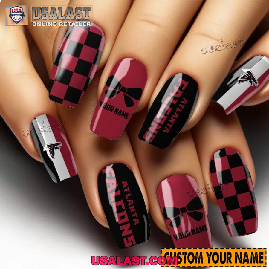Atlanta Falcons Women Custom Nails Set