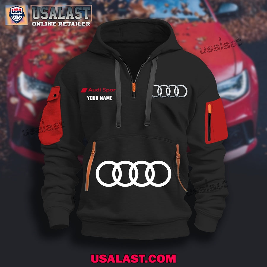 Audi Sport New Model 2025 Heavy Zip Hoodie