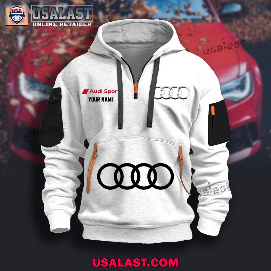 Audi Sport New Model 2025 Heavy Zip Hoodie