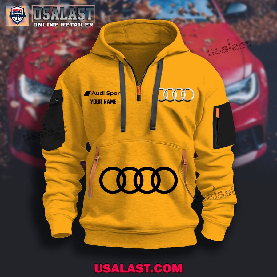 Audi Sport New Model 2025 Heavy Zip Hoodie