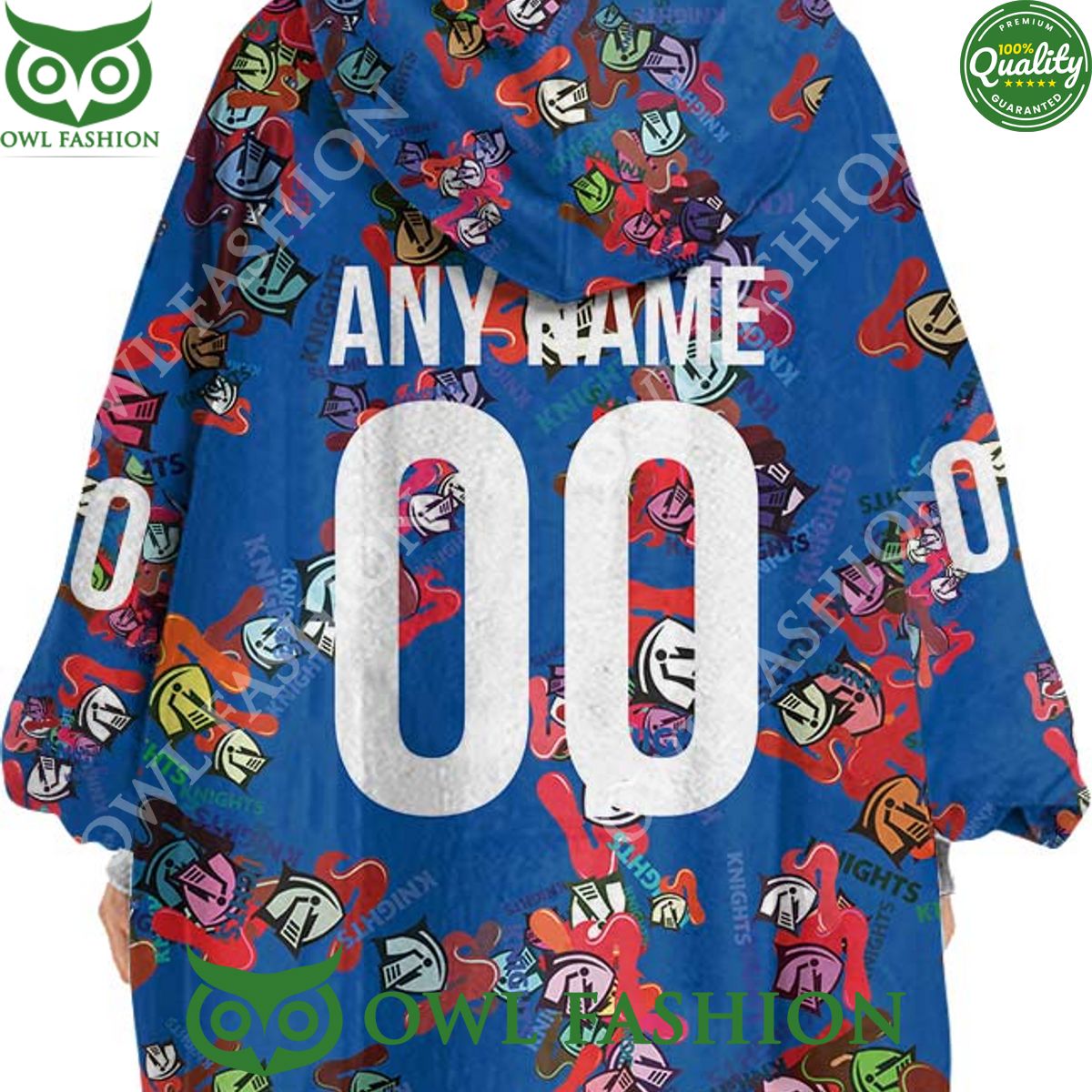 Australian professional rugby league team Newcastle Knights Logos Fleece Blanket hoodie
