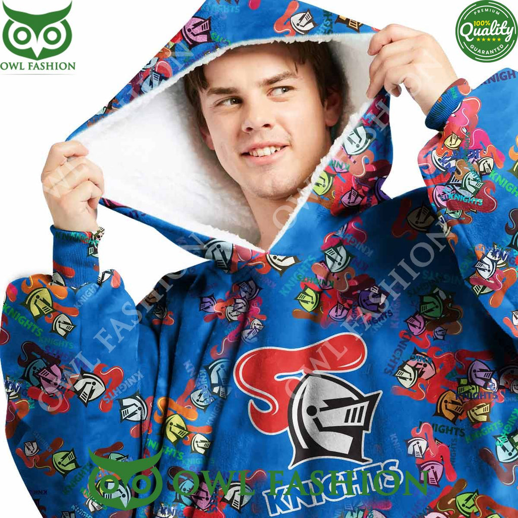 Australian professional rugby league team Newcastle Knights Logos Fleece Blanket hoodie