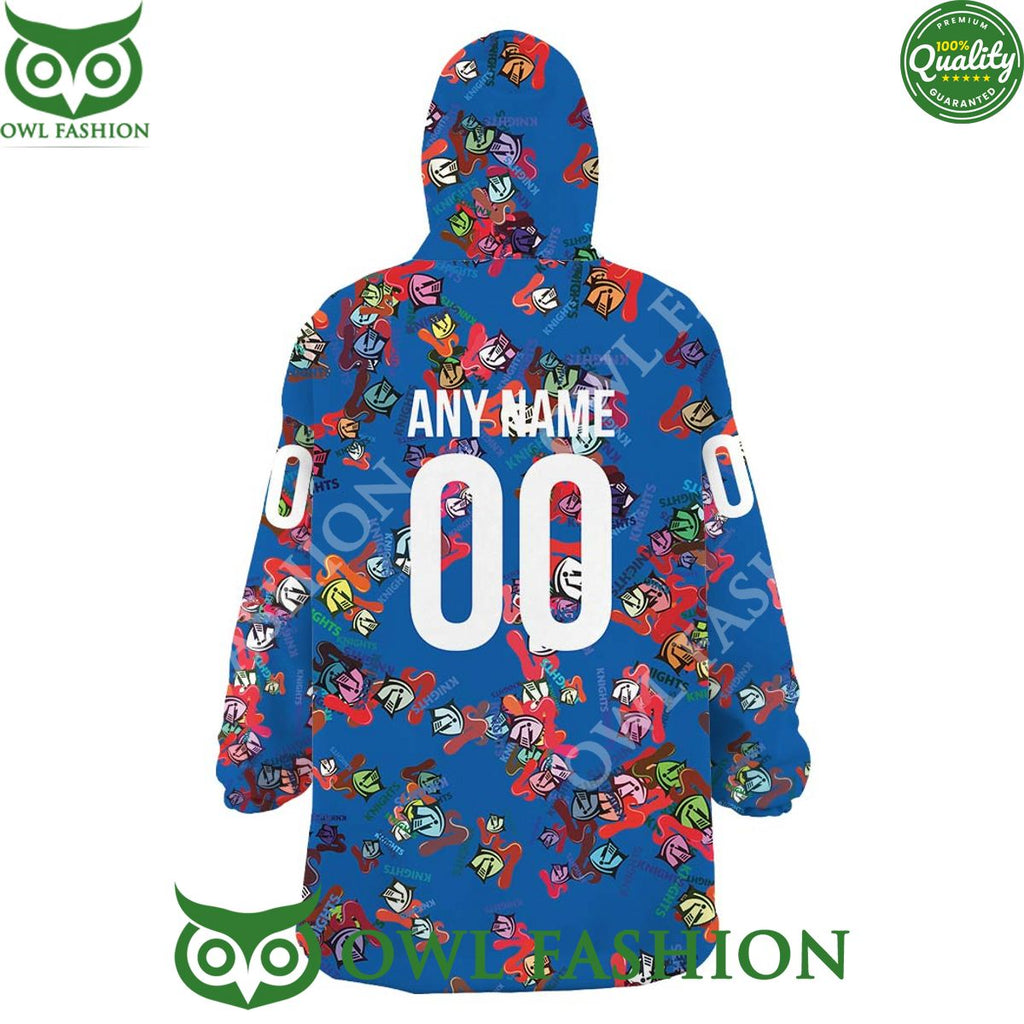 Australian professional rugby league team Newcastle Knights Logos Fleece Blanket hoodie