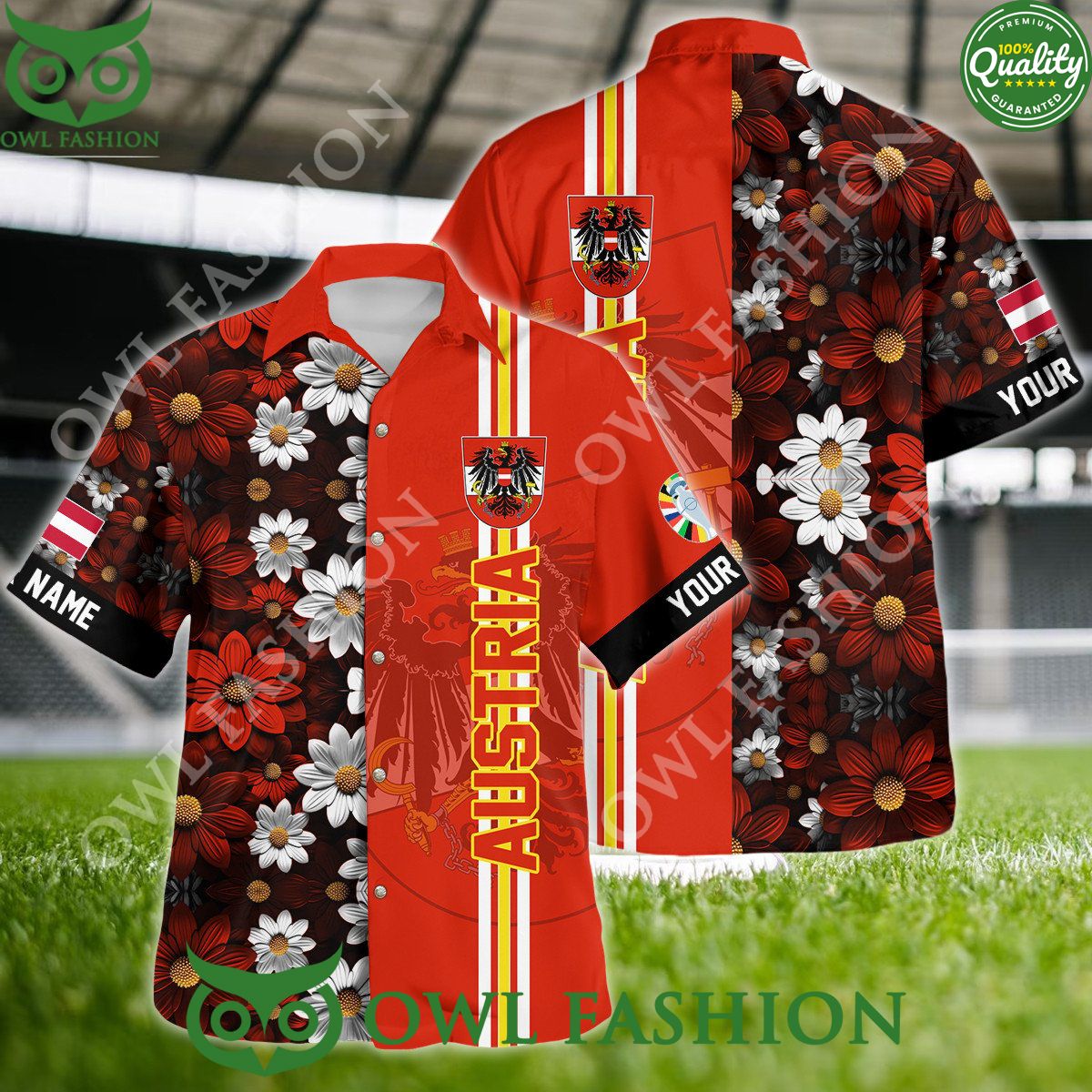 Austria Euro Champion 2024 UEFA Limited Hawaiian Shirt