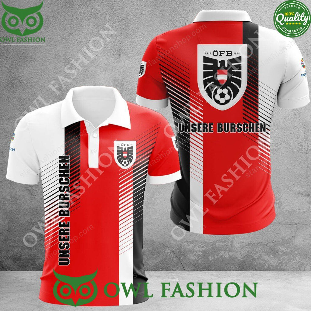 Austria Österreichische Fußballnationalmannschaft National Football Team Polo Shirt