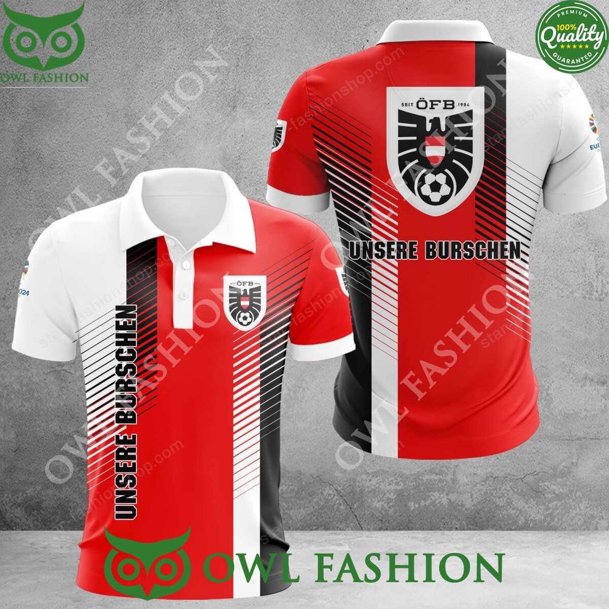 Austria Österreichische Fußballnationalmannschaft National Football Team Polo Shirt