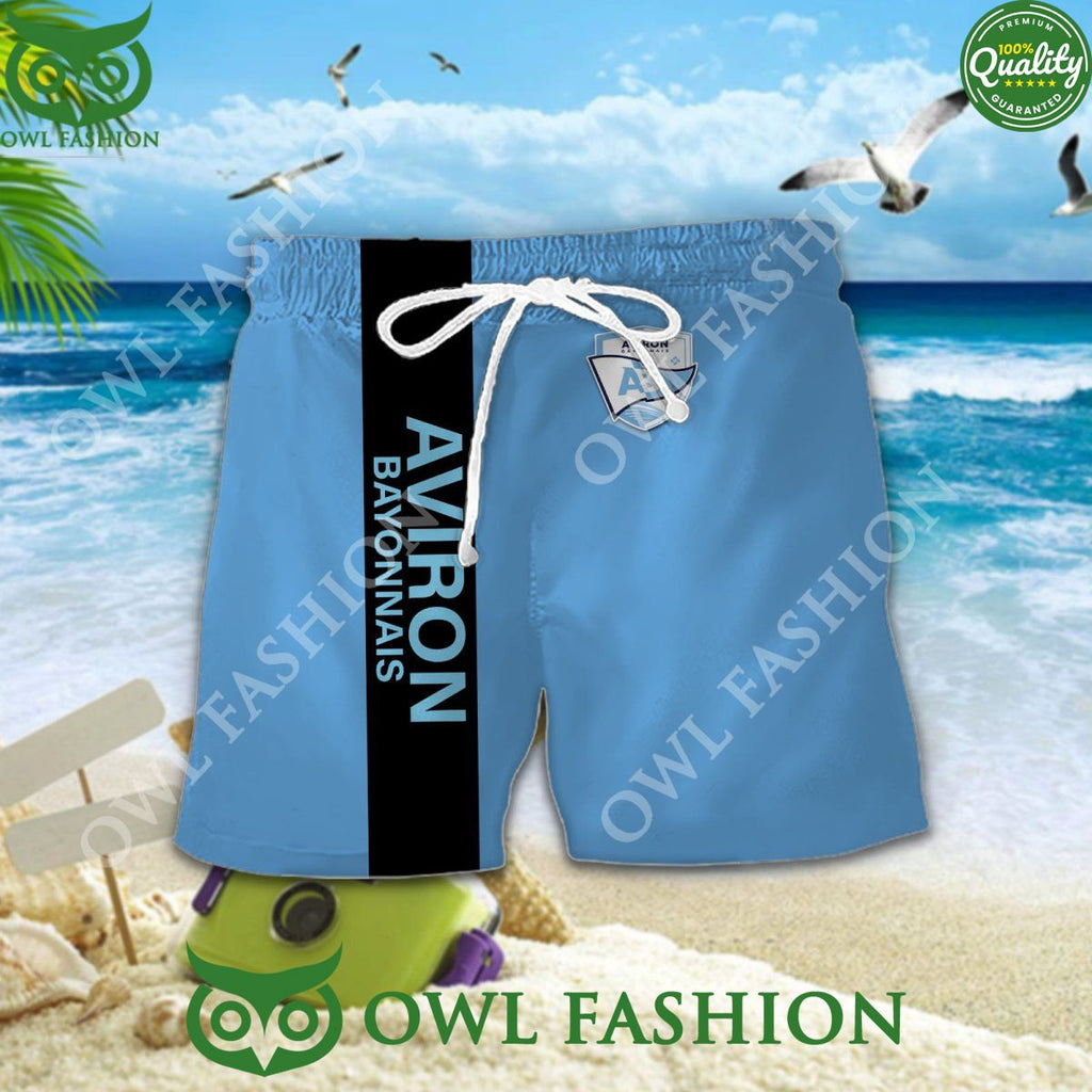 Aviron Bayonnais Top 14 Rugby France Union Team Hawaiian Shirt