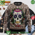 Awesome Sugar Skull Xmas Ugly Christmas Holiday Sweater