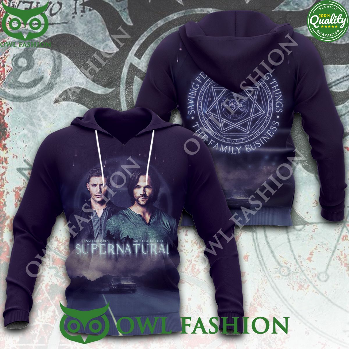 Supernatural Hunting things The Familly Business saving people 3D t shirt