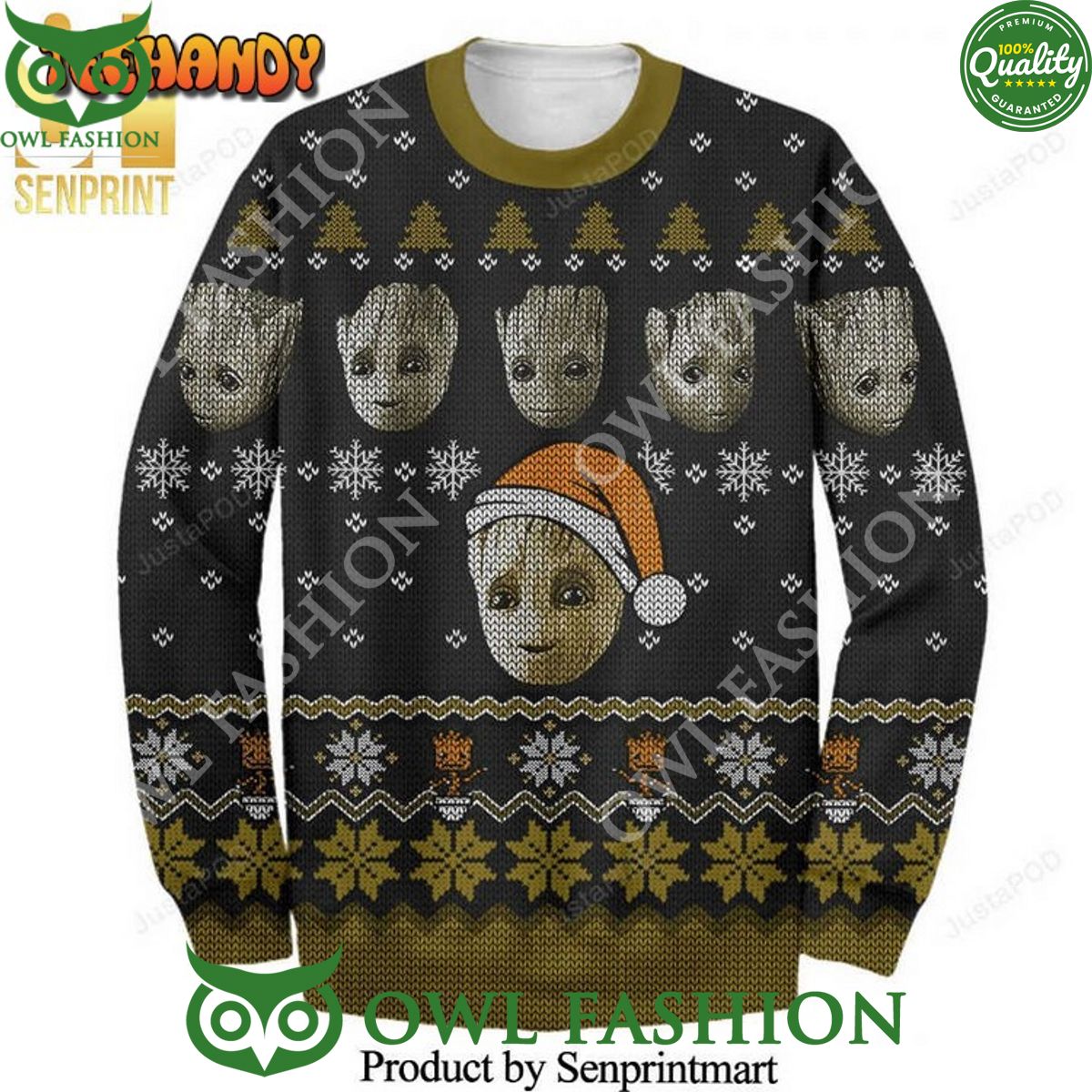 Baby Groot Guardians Of The Galaxy Knitted Ugly Sweater