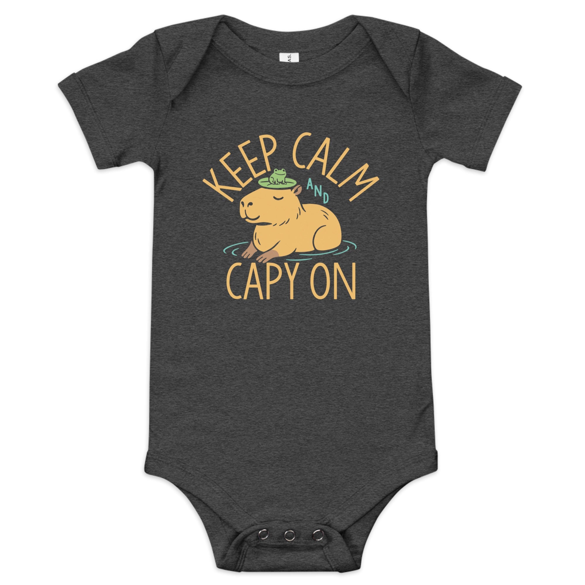 Keep Calm And Capy On Kid's Onesie