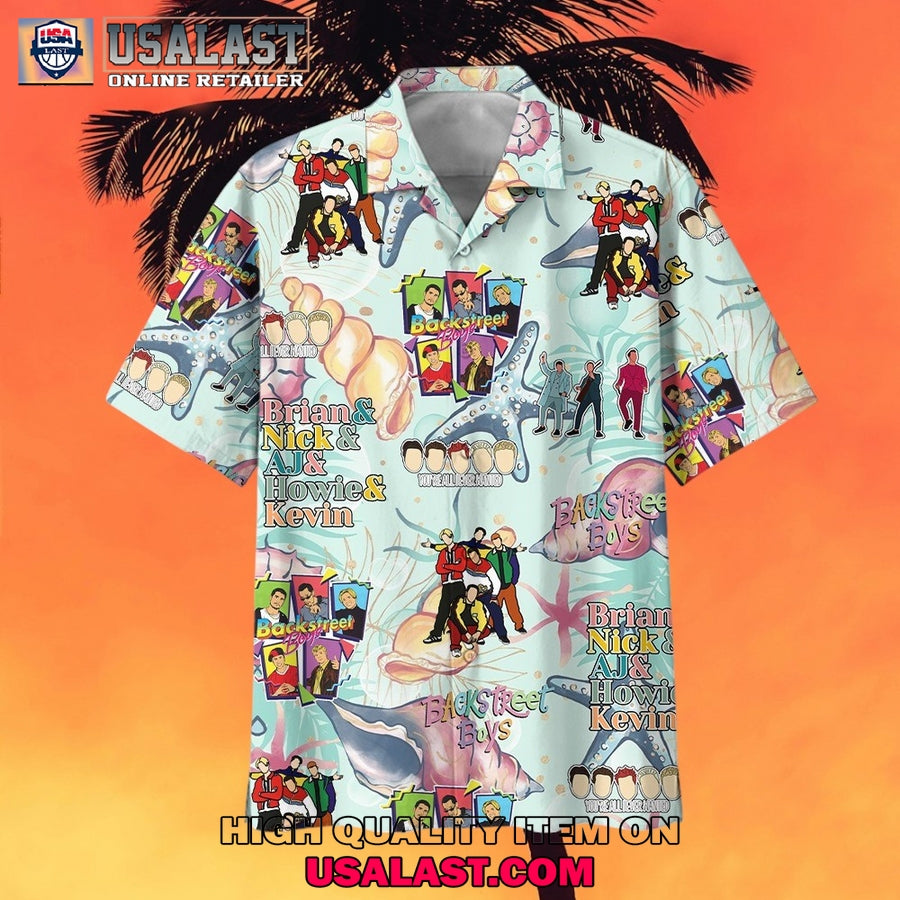 Backstreet Boys Band Short Sleeve Hawaiian Shirt