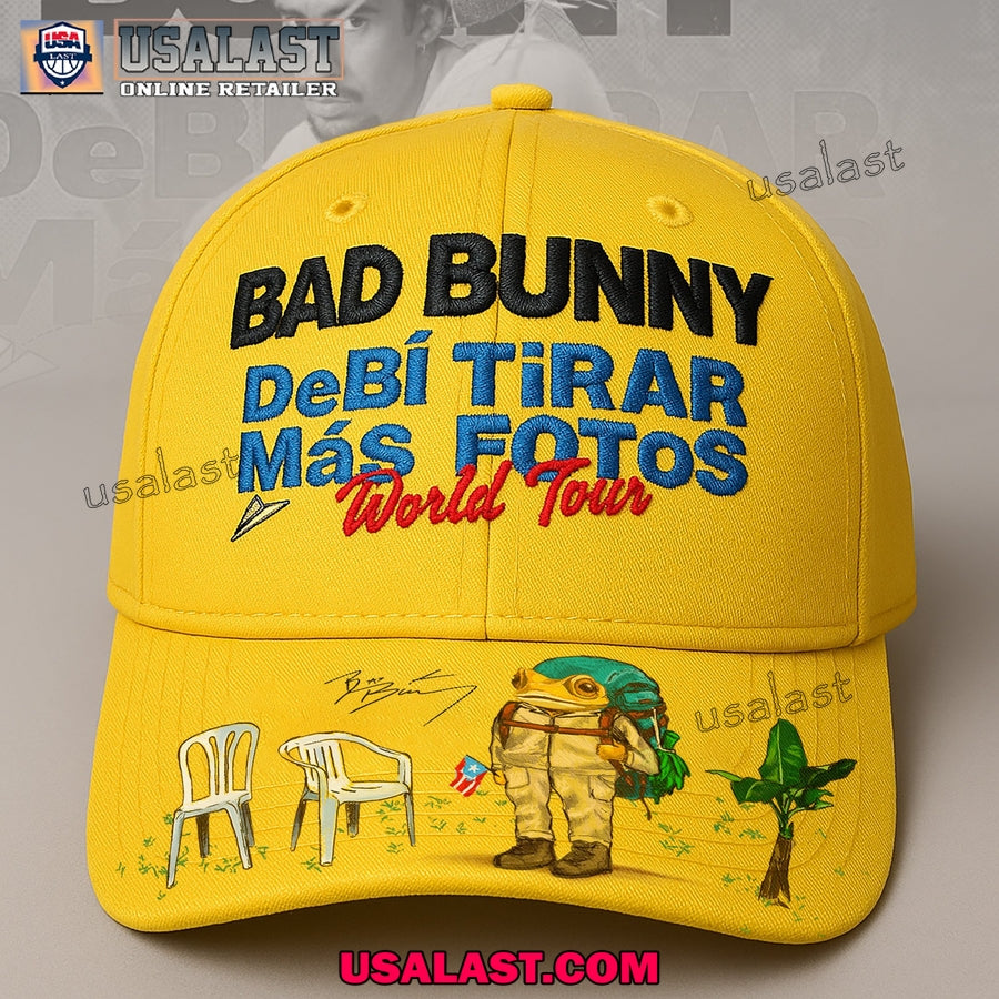 Bad Bunny 2025 World Tour Yellow Classic Cap