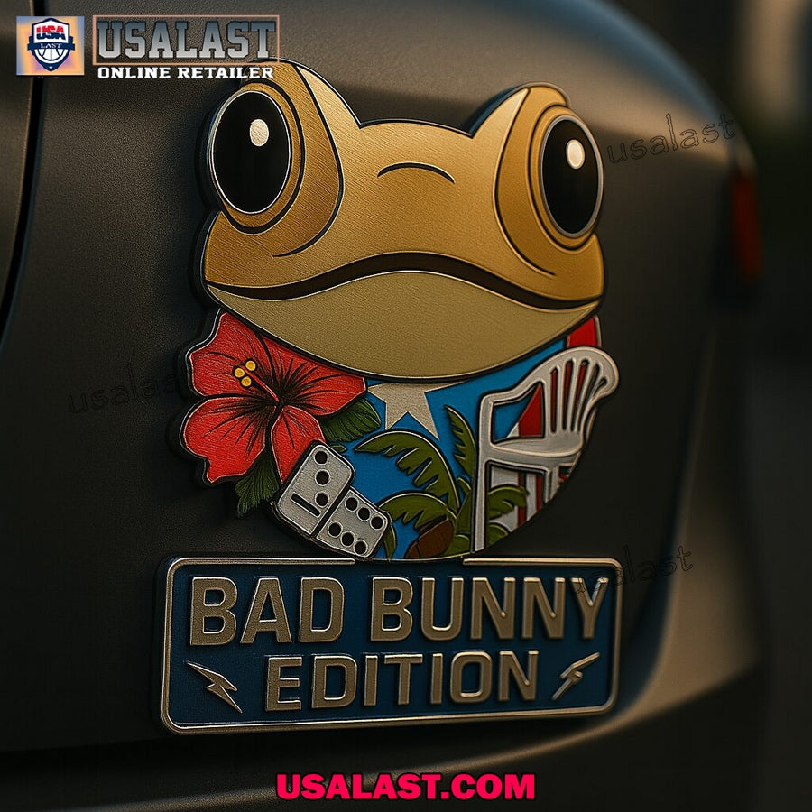 Bad Bunny Custom 3D Car Badge Sticker