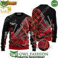 Bagpipes Music Wool Blend Ugly Knit Christmas Sweater
