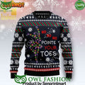 Ballet Pointe Chirtmas Time Wool Knitted Ugly Sweater