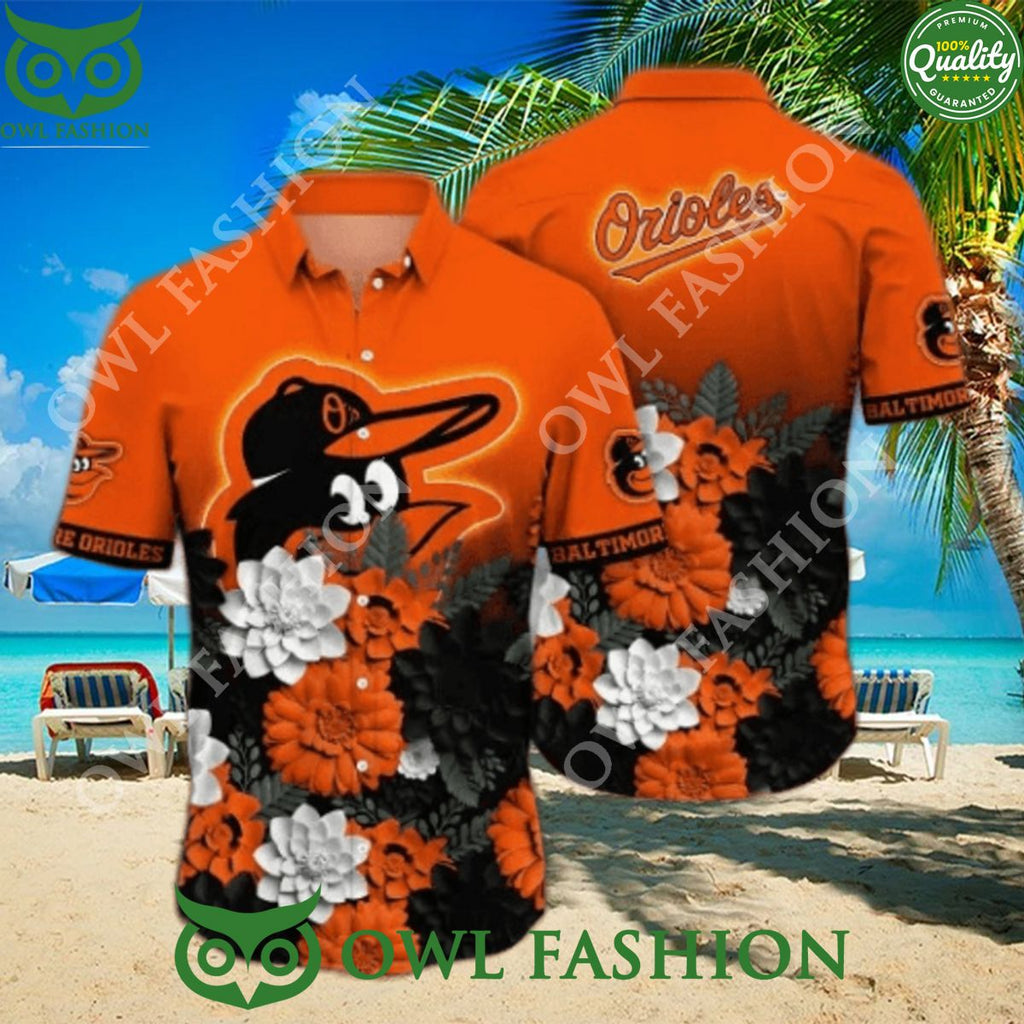Baltimore Orioles MLB Flower Beach Vibe Premium Hawaiian Shirt