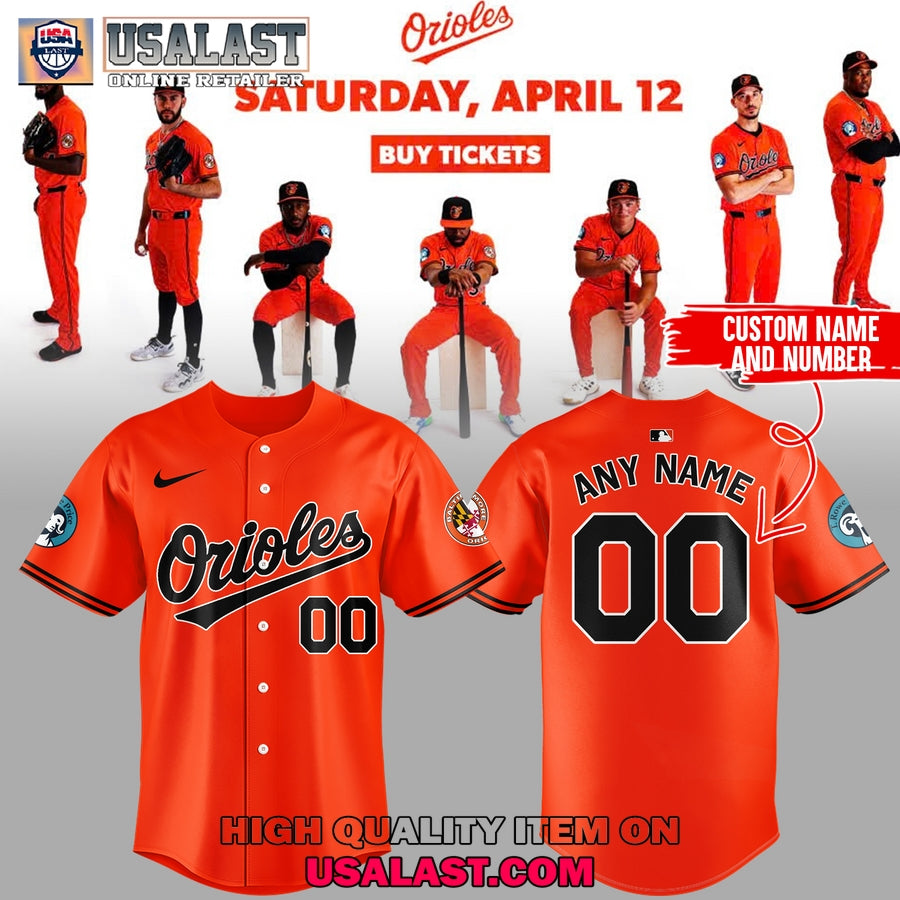 Baltimore Orioles Orange On Orange Custom Hoodie And Jersey Set