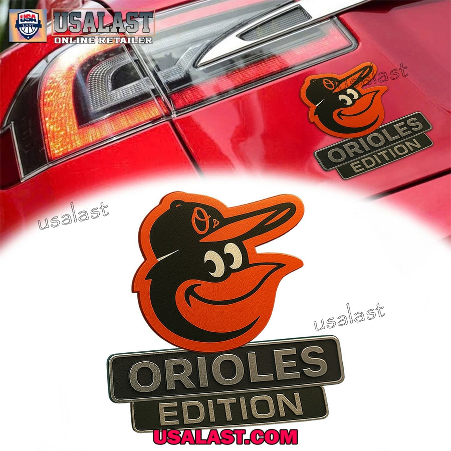 Baltimore Orioles Premium Car Emblem Custom 3D Badge