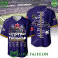 Baltimore Ravens American Football Conference Championship 2024 purple baseball jersey shirt