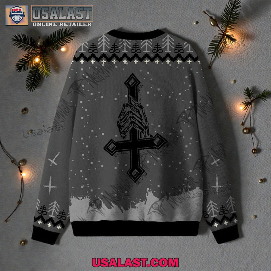 Baphomet Knights Templar Ugly Christmas Sweater