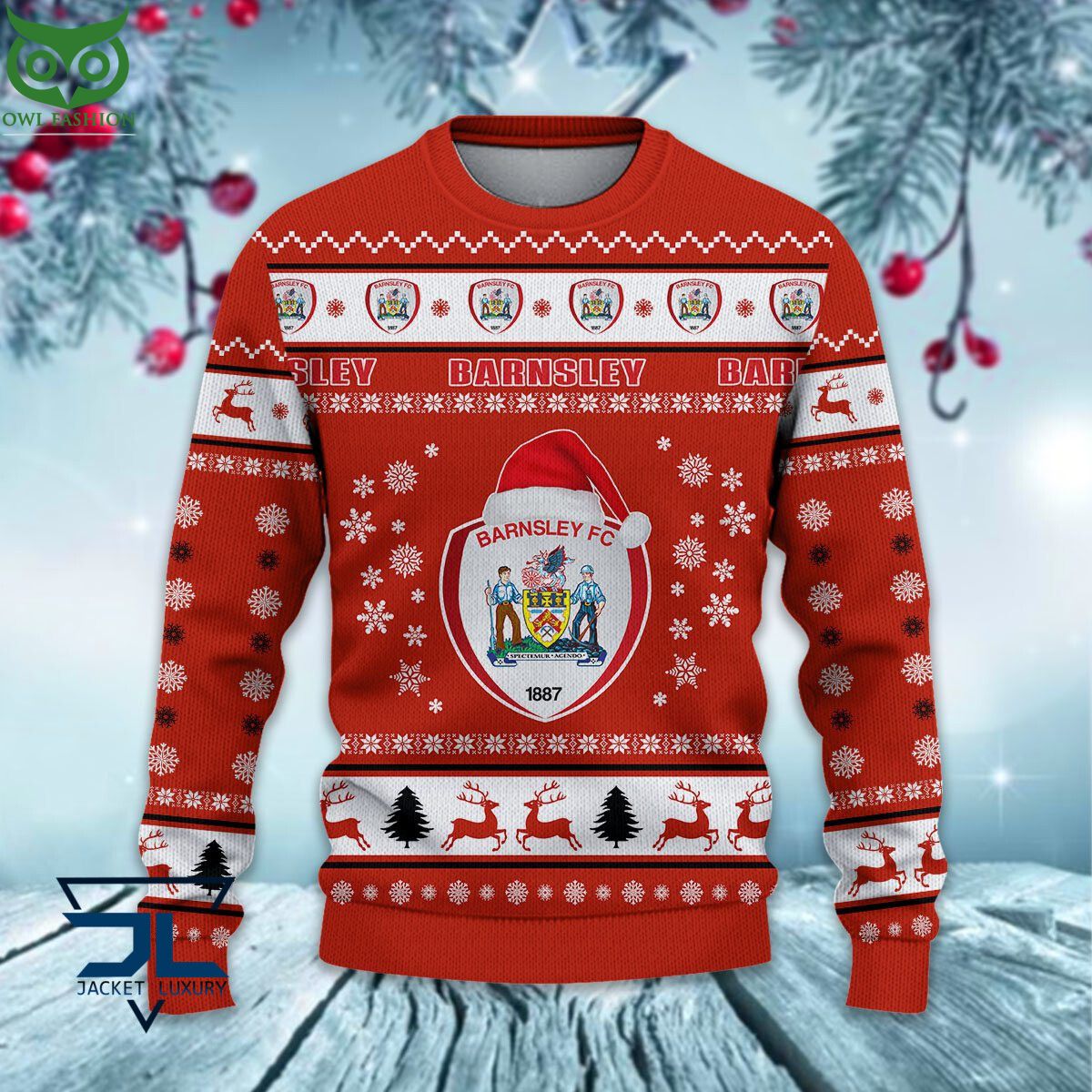 Barnsley F.C EPL League Cup Ugly Sweater