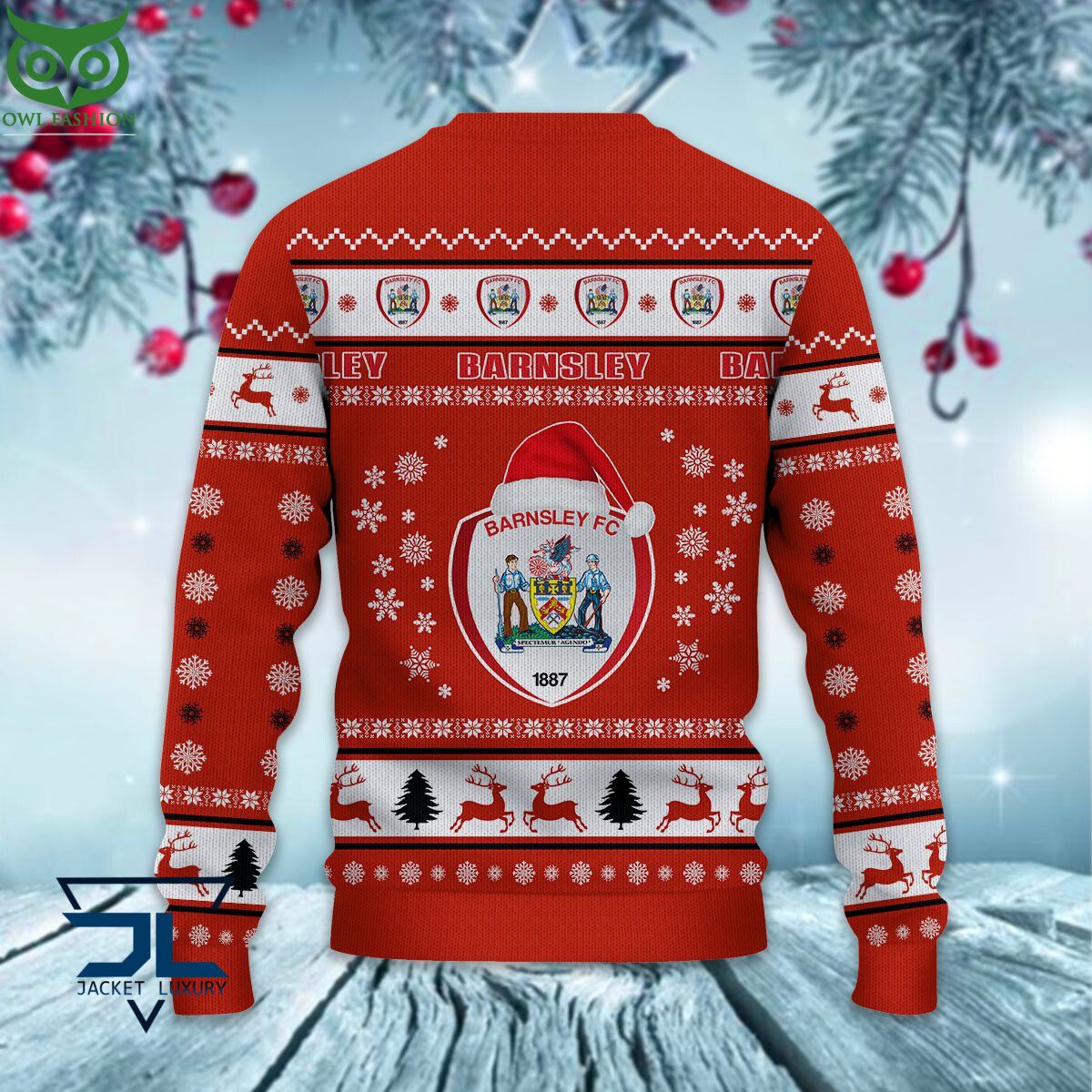 Barnsley F.C EPL League Cup Ugly Sweater