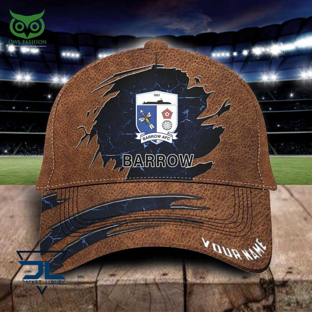 Barrow AFC EFL Personalized Leather Classic Cap