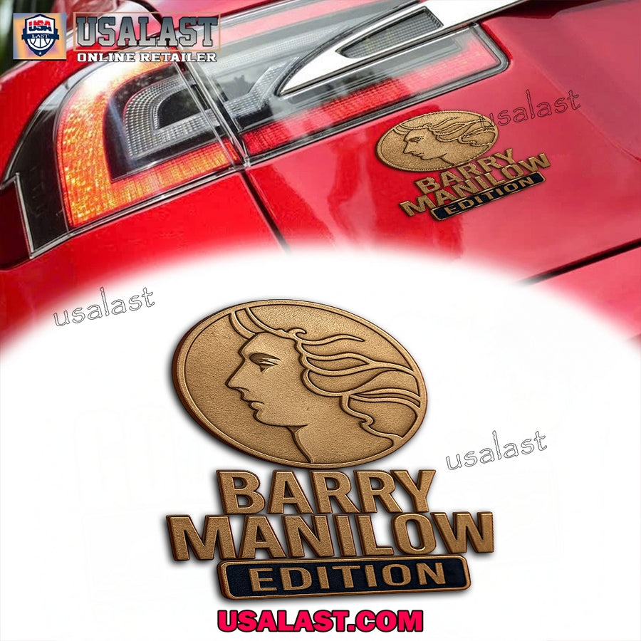 Barry Manilow Edition Car Emblem Custom 3D Badge