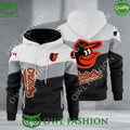 Baseball Baltimore Orioles Team MLB Black White Printed Hoodie
